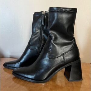 Zara faux leather booties